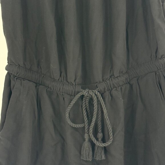 Ann Taylor Loft Petites Black Off-Shoulder Romper MP - Picture 5 of 9